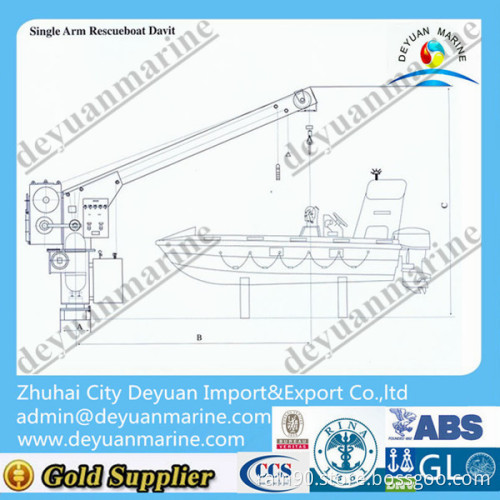Single Arm Rotary Boat/Raft Davit (with Crane)